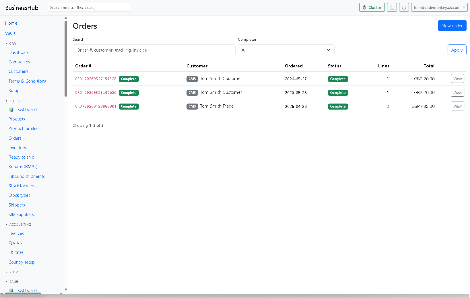 BusinessHub screenshot